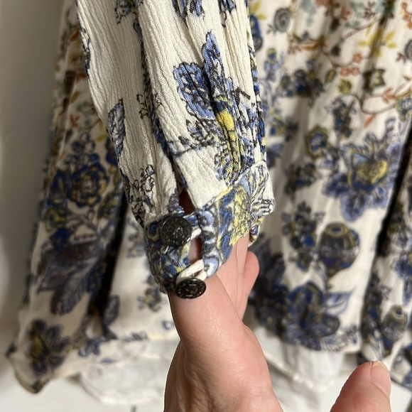 Free People Lucky Loosey Dress in Honeysuckle Combo SMALL - Picture 5 of 14